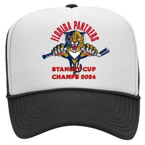 Florida Panthers Stanley Cup Foam Trucker Mesh Snapback Cap Hat Black Gift